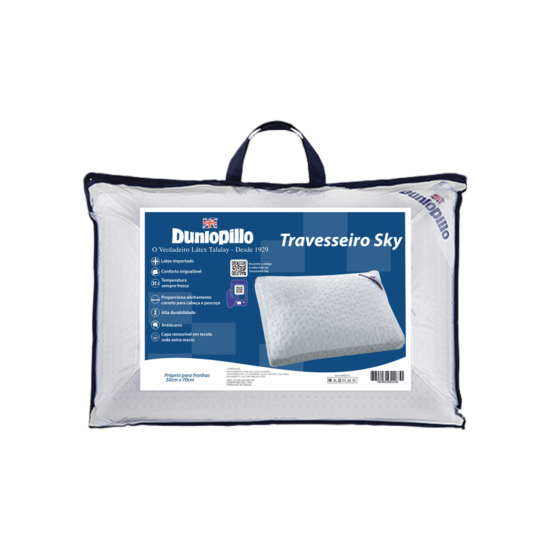 Travesseiro 100% Látex Importado Soft Basic no Shoptime